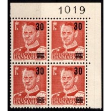 Marginalblok, postfrisk.